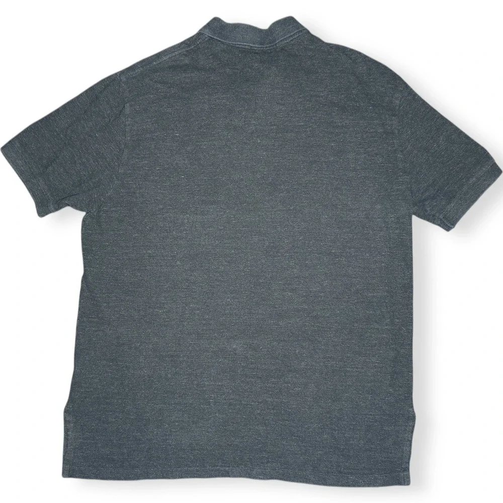Polo Ralph Lauren Men's‎ XXL Gray Classic Fit Polo Shirt Maroon Pony 100% Cotton